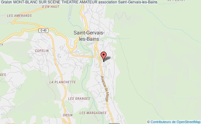 plan association Mont-blanc Sur ScÈne Theatre Amateur Saint-Gervais-les-Bains