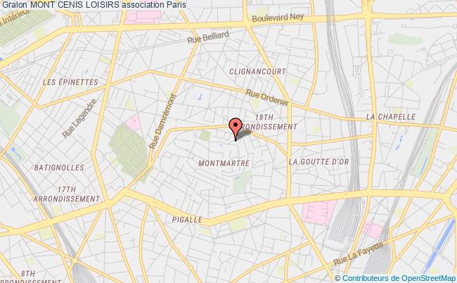plan association Mont Cenis Loisirs Paris