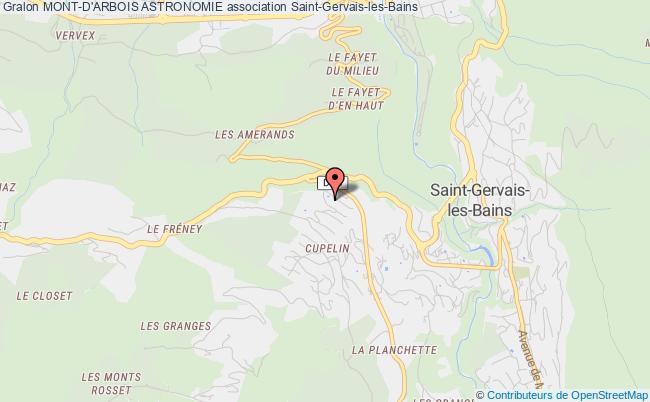plan association Mont-d'arbois Astronomie Saint-Gervais-les-Bains