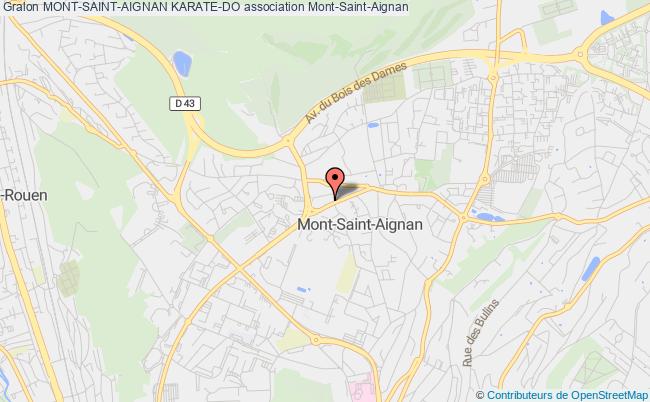 plan association Mont-saint-aignan Karate-do Mont-Saint-Aignan