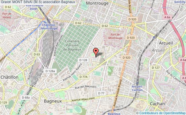 plan association Mont SinaÏ (m.s) Bagneux