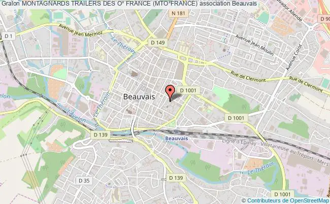 plan association Montagnards Trailers Des O² France (mto²france) Beauvais