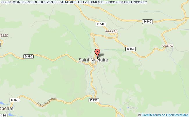 plan association Montagne Du Regardet MÉmoire Et Patrimoine Saint-Nectaire