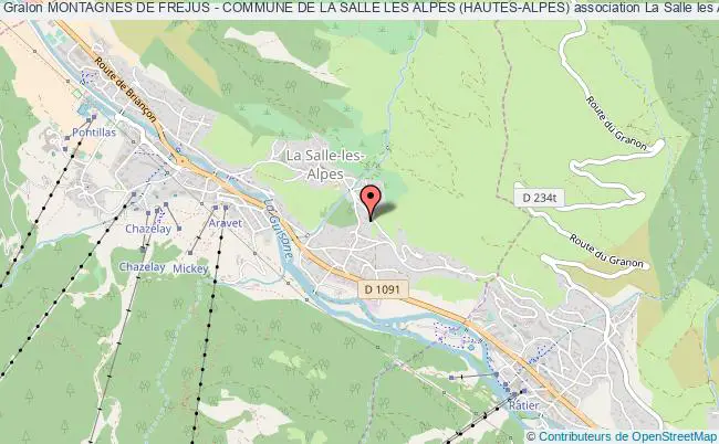 plan association Montagnes De Frejus - Commune De La Salle Les Alpes (hautes-alpes) La Salle les Alpes