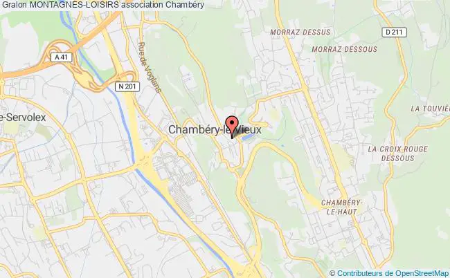 plan association Montagnes-loisirs Chambéry