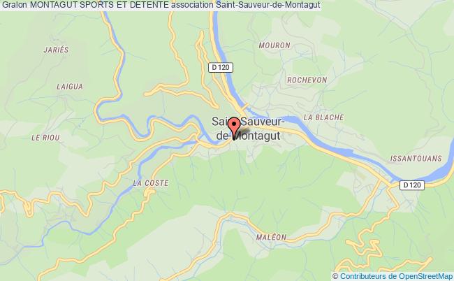 plan association Montagut Sports Et Detente Saint-Sauveur-de-Montagut