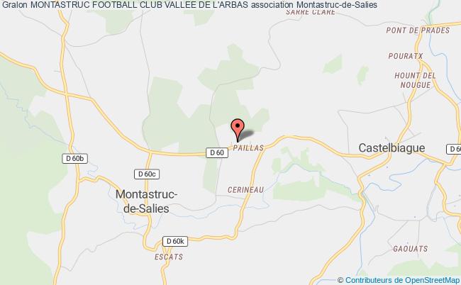 plan association Montastruc Football Club Vallee De L'arbas Montastruc-de-Salies