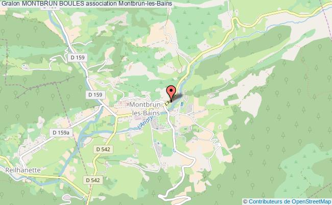 plan association Montbrun Boules Montbrun-les-Bains