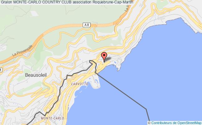 plan association Monte-carlo Country Club Roquebrune-Cap-Martin