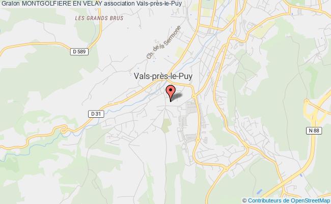 plan association Montgolfiere En Velay Vals-près-le-Puy