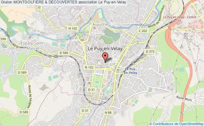plan association MontgolfiÈre & DÉcouvertes Le    Puy-en-Velay