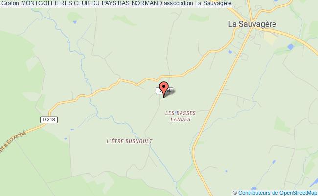 plan association Montgolfieres Club Du Pays Bas Normand Les Monts d'Andaine