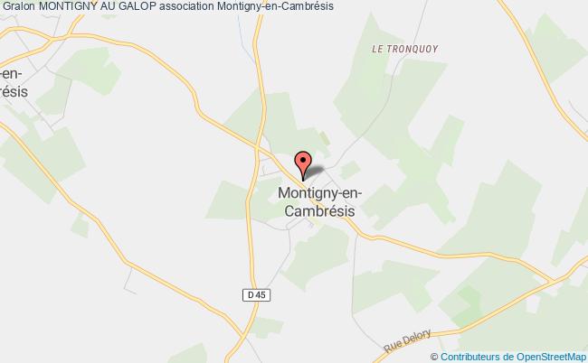 plan association Montigny Au Galop Montigny-en-Cambrésis