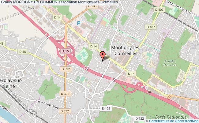 plan association Montigny En Commun Montigny-lès-Cormeilles