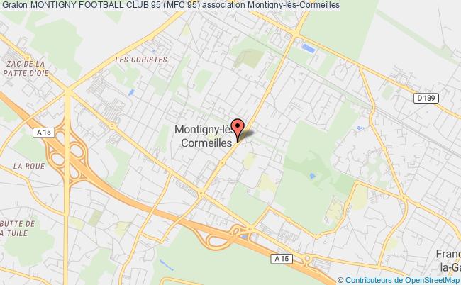 plan association Montigny Football Club 95 (mfc 95) Montigny-lès-Cormeilles