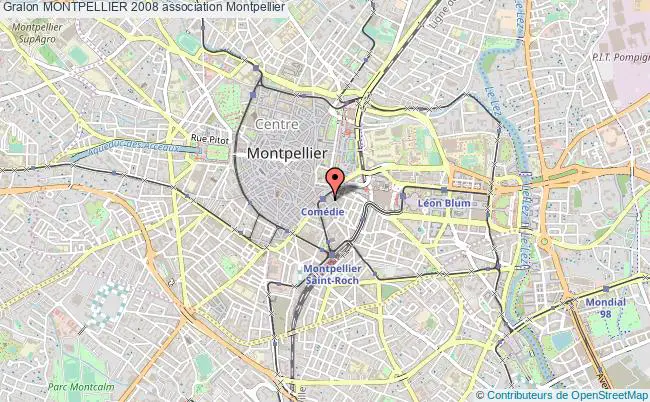 plan association Montpellier 2008 Montpellier