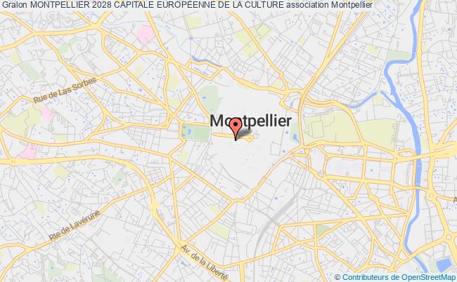 plan association Montpellier 2028 Capitale EuropÉenne De La Culture Montpellier cedex 2