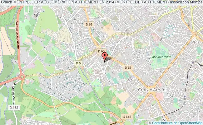 plan association Montpellier Agglomeration Autrement En 2014 (montpellier Autrement) Montpellier