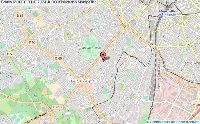 plan association Montpellier Am Judo Montpellier