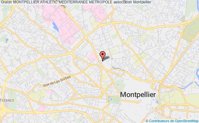 plan association Montpellier Athletic Mediterranee Metropole Montpellier