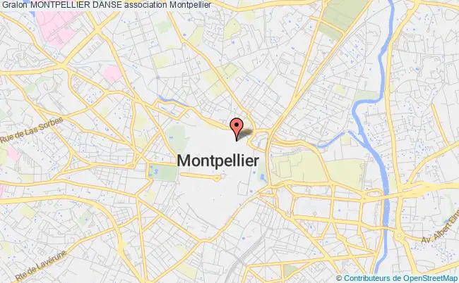 plan association Montpellier Danse Montpellier