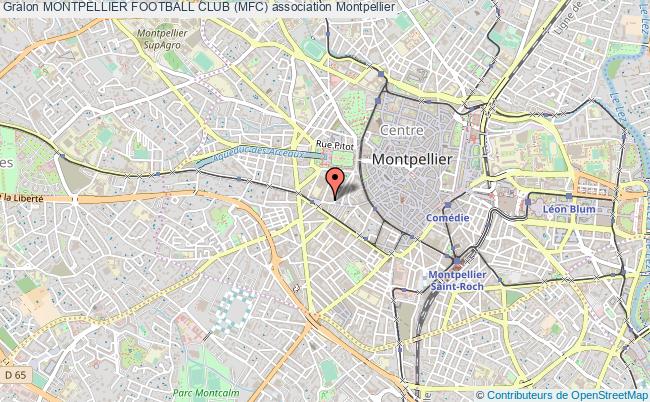 plan association Montpellier Football Club (mfc) Montpellier