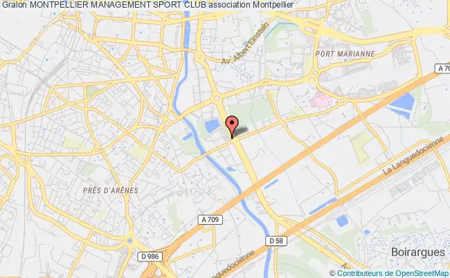 plan association Montpellier Management Sport Club Montpellier