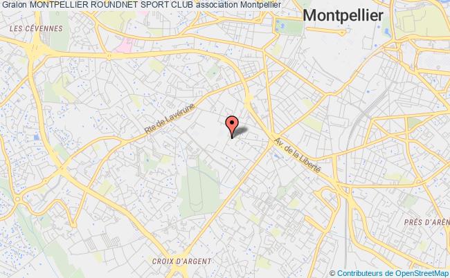 plan association Montpellier Roundnet Sport Club Montpellier