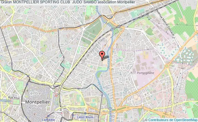 plan association Montpellier Sporting Club  Judo Sambo Montpellier