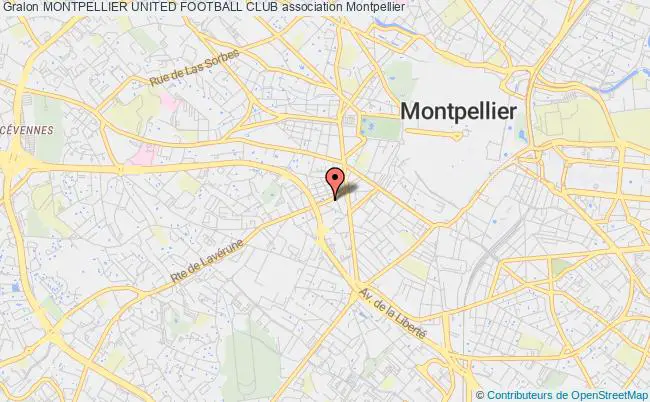 plan association Montpellier United Football Club Montpellier