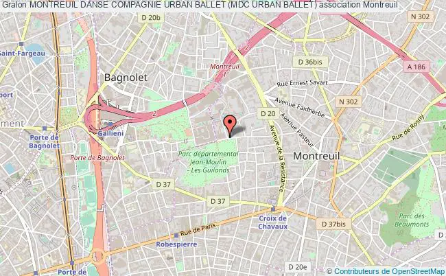 plan association Montreuil Danse Compagnie Urban Ballet (mdc Urban Ballet) Montreuil