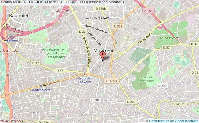 plan association Montreuil-joss-danse-club (m.j.d.c) Montreuil