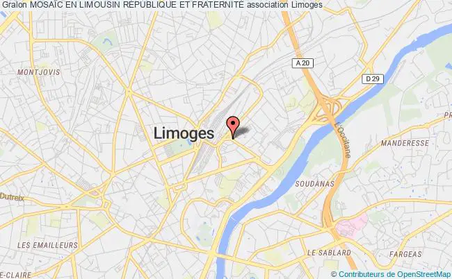 plan association MosaÏc En Limousin RÉpublique Et FraternitÉ Limoges