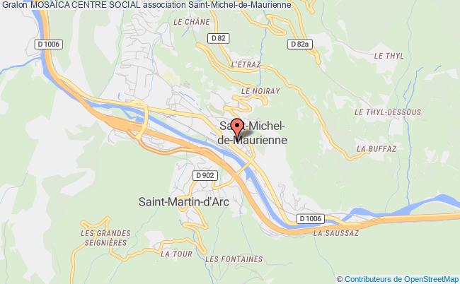 plan association MosaÏca Centre Social Saint-Michel-de-Maurienne