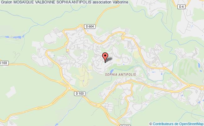 plan association MosaÏque Valbonne Sophia Antipolis Valbonne