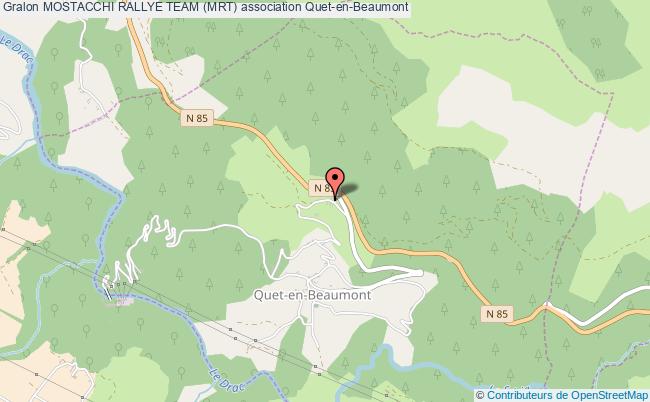 plan association Mostacchi Rallye Team (mrt) Quet-en-Beaumont