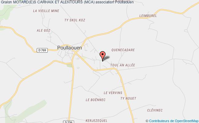 plan association Motard(e)s Carhaix Et Alentours (mca) Poullaouen
