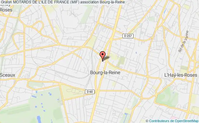 plan association Motards De L'ile De France (mif) Bourg-la-Reine