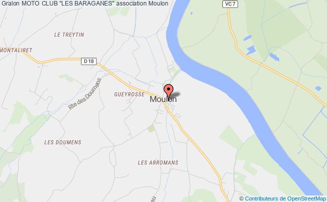 plan association Moto Club "les Baraganes" Moulon