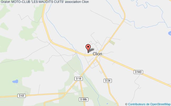 plan association Moto-club 'les Maudits Cuits' Clion