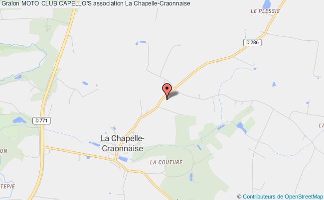 plan association Moto Club Capello's La    Chapelle-Craonnaise