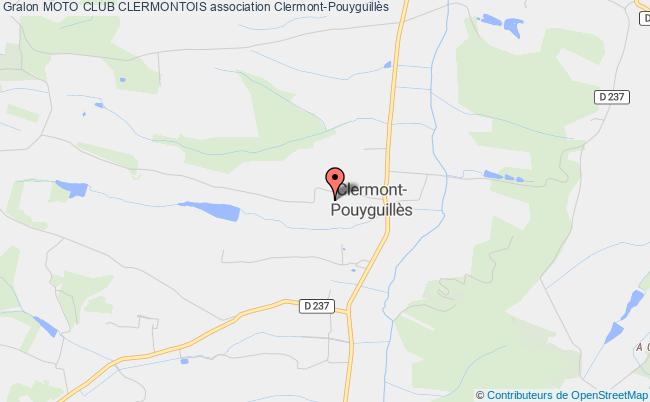 plan association Moto Club Clermontois Clermont-Pouyguillès