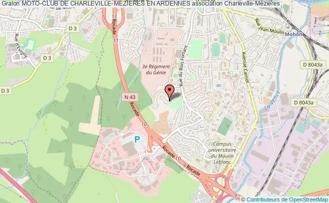 plan association Moto-club De Charleville-mezieres En Ardennes Charleville-Mézières