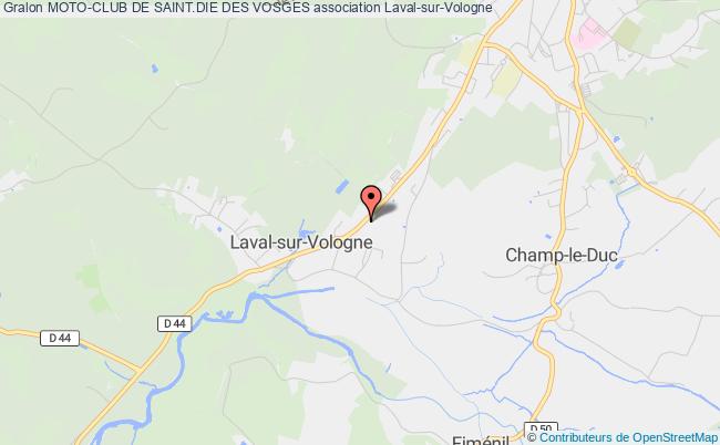 plan association Moto-club De Saint.die Des Vosges Laval-sur-Vologne