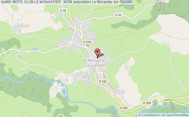 plan association Moto Club Le Monastier - Mcm Le    Monastier-sur-Gazeille