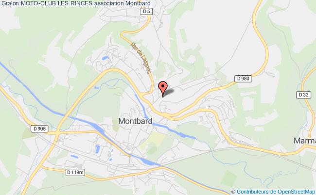 plan association Moto-club Les Rinces Montbard