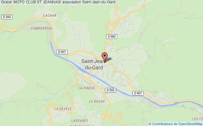 plan association Moto Club St Jeannais Saint-Jean-du-Gard