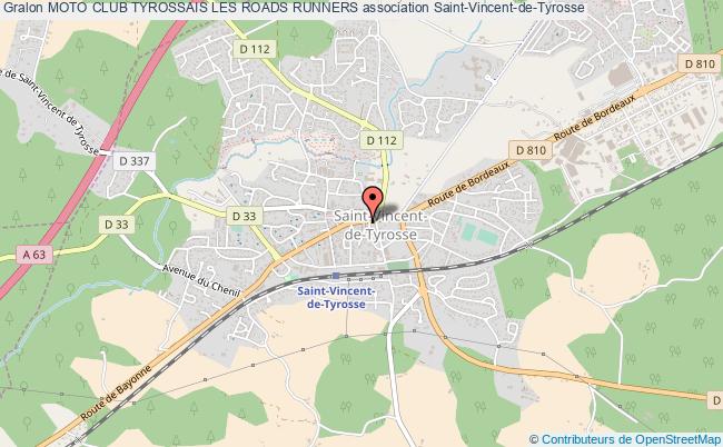 plan association Moto Club Tyrossais Les Roads Runners Saint-Vincent-de-Tyrosse
