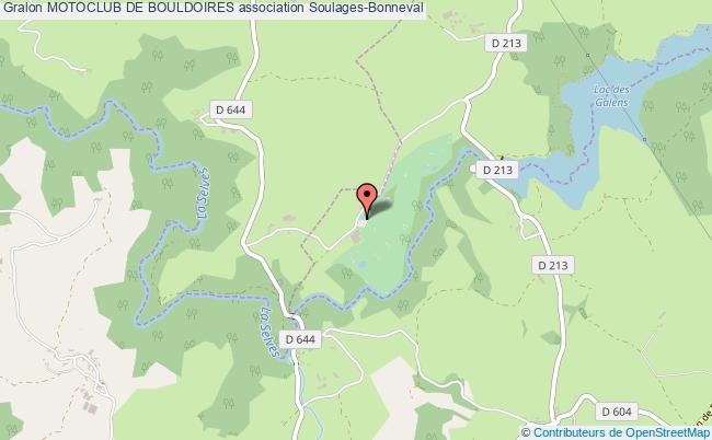 plan association Motoclub De Bouldoires Soulages-Bonneval