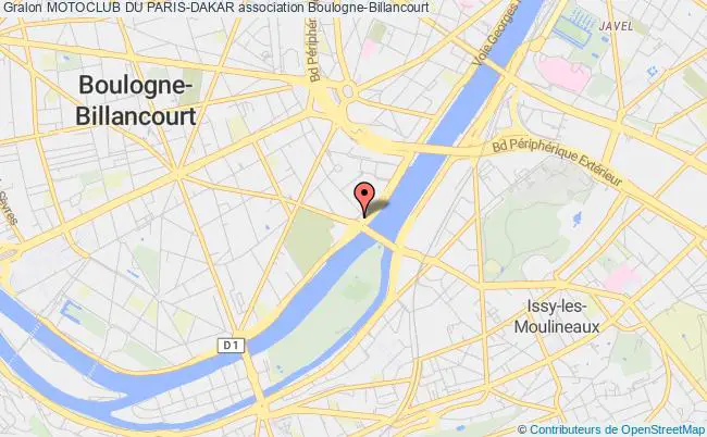 plan association Motoclub Du Paris-dakar Boulogne-Billancourt